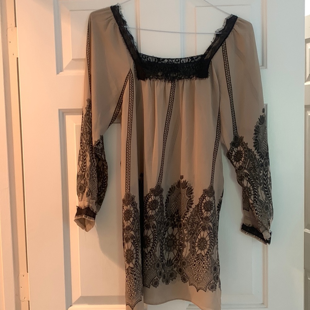 Long top (shear) with tie